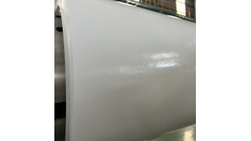 White orange-peel embossed coil-coated metal sheet