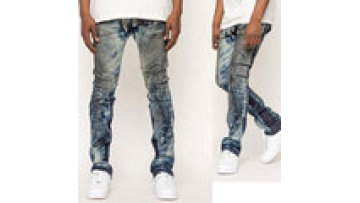 High Quality Men's Blue Workwear Jeans Multi-pocket Long Straight Outdoor Men's Jeans1
