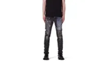 High Quality Denim Stylish Jeans Homme Classic Wholesale Stretch Bleach Splatter Men Fashion Skinny Jeans Ripped1