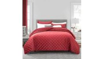 Fashion warm new design velvet microfiber wholesale hotel quilted bedspreads1