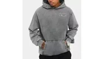 Custom Vintage French Terry 100% Cotton Graphic DTG Print Oversized Heavyweight Men Stone Acid Washed Hoodie1