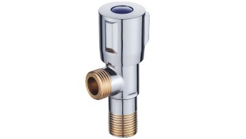 Solid Brass Angle Stop Valve, Bathroom Water Shut-off Valve