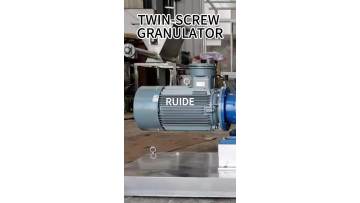 Twin screw extrusion granulator