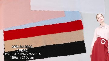 Manufacturer cheap custom Free sample importer knit garment jersey polyester moss crepe textile fabrics for clothing1