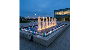 Pond water fountain outdoor