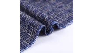 High Quality Fashion 100% Polyester Knitted 300GSM Trend Tweed Fabric for Women Coat1