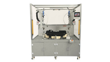 Automatic locking screw machine