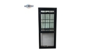 Aumegi Aluminum Black 21.5X58 Pre Hung Window with Insect Screen1