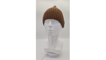 Knitted beanie hat