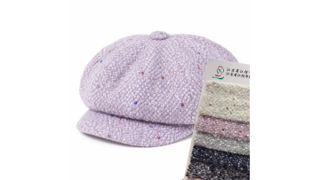 Wool Blend Sequin Boucle Knit Fabric