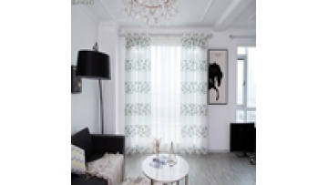 Wholesale fancy embroidery curtains ready made bedroom sheer curtain1
