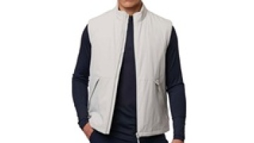 Golf Clothes Sleeveless Jackets for Men Polyester Mens Zip Up Sports Jacket1