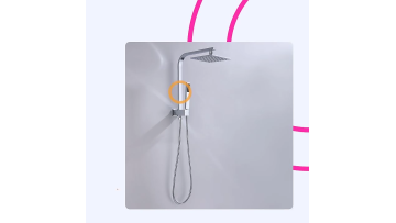 Kaiping Factory Showers Bathroom Two Functions Rain Shower Set Chrome Finished Bath Shower1