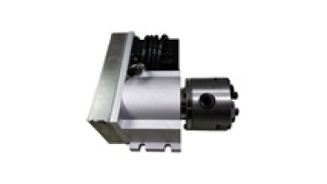 CNC machine parts A Axis Rotary Axis tailstock 4th Axis with 80mm 3 Jaws Chuck1