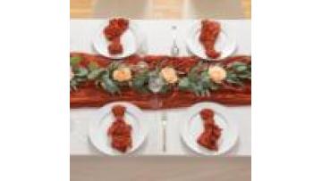 Luxury Custom Size Cheesecloth Table Runner1