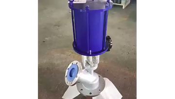 Stainless steel pneumatic discharge valve