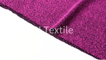 rose red high fashion polyester knitted fabric for women suit dress