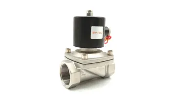 2S400-40 1 1/2′′ 2 Way Normally Closed Water Air Oil Gas Stainless Steel Solenoid Valve 12V 24V DC 110V 120V 220V 230V AC1
