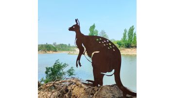 laser cut outdoor corten steel decor arts
