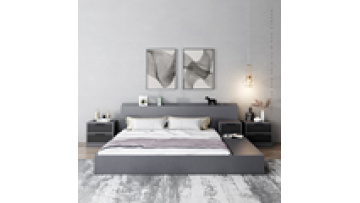 E1 level environmentally friendly fiberboard bedroom furniture set Multifunctional 1.5m 1.8m storage double adult double bed1