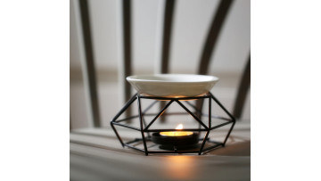 Iron candle holder