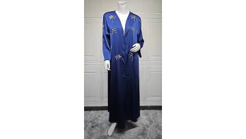 Sequin Embroidered Open Abaya Cardigan (1)