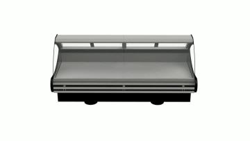 curved deli cabinet