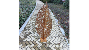Garden Art Corten Steel Leaf Metal Tree Sculpture