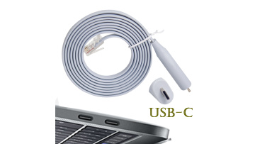 Custom high quality original FTDI USB adapter to RJ45 Router Console Flat super fast Data Delivery Cable 6ft for lan1