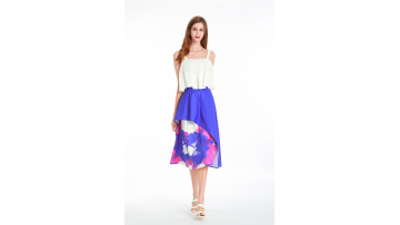 Satin Printed Mermaid Skirt