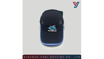 Spliced Panel Quick-Dry Soft Crown Curved Brim Printed Cap