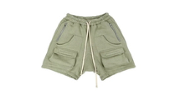 High Street Wear Custom Elastic Cargo Pocket Heavy Cotton French Terry Shorts for Men1