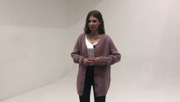 Women Facny Yarn Cardigan