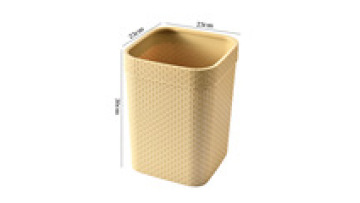 Commercial Grade Rattan Woven Uncovered Waste Bin for Kitchen and Living Room1