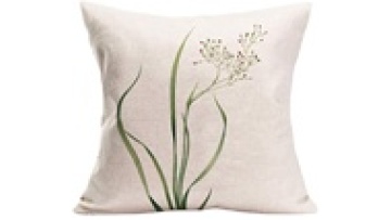 Throw Pillow Covers Green Leaf Floral Decorative Throw Pillow Case Cushion Cover Cotton Linen Pillowcase1