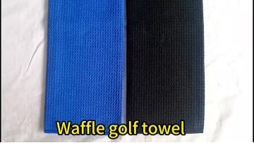 Tri-Fold Waffle Golf Towel Quick Dry Microfiber