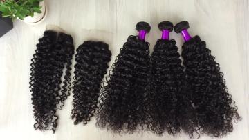 Hot Selling Wholesale Curly Wave 10A Grade Virgin Brazilian 100% Unprocessed Human Hair Lace Closure1