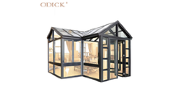 House Winter Garden Door Opener Tool Automated Gate French Door Glass Conservatory Windows Aluminium Modern Villa Customized1