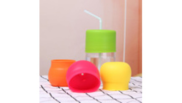 Silicone Rubber Cup Lid With Straw Clear Custom Reusable Flexible Food Grade Silicone Lid Sets1