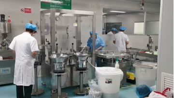 Aseptic vial filling production line