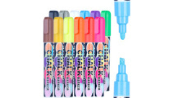 Kids Graffiti 6mm Dual Flat Tip Erasable Liquid Chalk Marker Pen for LED Blackboard1