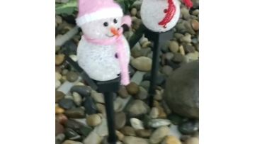 Solar Powered Ground Inserted Snowman Light