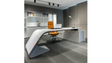 France Style Original Design Office Furniture LED Functional High-end Luxury Boss Desk Lightweight Luxury CEO Office Desk Desk1