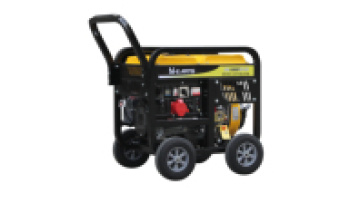 New type 7KW 7.5KW open portable type equal power 195F engine diesel generator with 10inch wheels and handle1