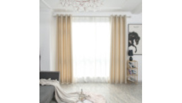 Double Layers 100% blackout solid fabric curtain for Bedroom Full Light Blocking  portable blackout curtain for living room1
