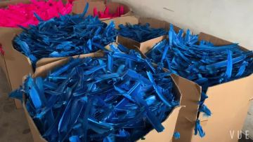 Wholesale Archery Traditional Arrow Accessories Deep Blue  Ungrind Full Length Turkey Feather Material1
