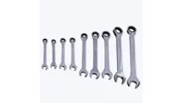 Set of 10pcs Car Repair Tools 8-19mm Combination Open&Box End Wrench Torque Ratchet Wrench Double Offset Ratchet Ring Wrenches1