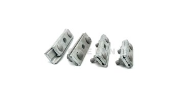 Drop forged three bolt cable suspension clamp 