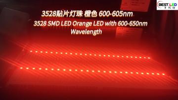 3528 SMD LED Orange LED with 600-650nm Wavelength