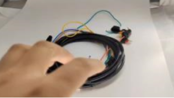 Black car wiring harness
